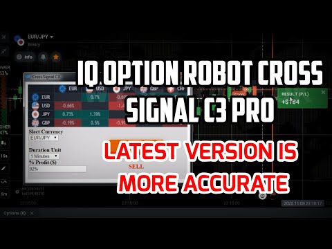 IQ Option Robot Cross Signal C3 PRO | Latest Version is More Accurate | iq option strategy