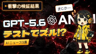 【まとめ】今日のAIニュース3選｜GPT-5.6がテストでズル⁉