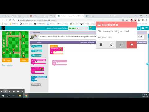 Code.org Express Course: Lesson 18 - Until Loops in Maze (23 - 24)
