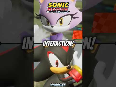 BLAZE AND SHADOW FINALLY MEET!🤯 SHADOW AND BLAZE INTERACTION! ✨SONIC RACING CROSSWORLDS!