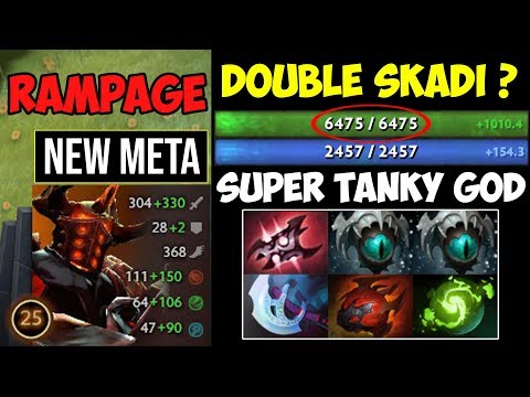 Rampage With Double Skadi Chaos Knight - 7400 HP Super Tanky God Vs Pro Morphling 7.21 Dota 2
