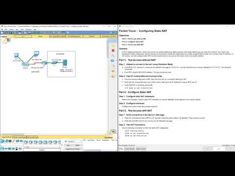 PKT 9.2.1.4 - Configuring Static NAT