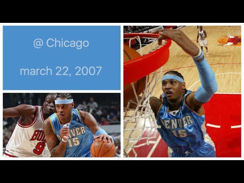 Carmelo Anthony 28 pts @ Chicago Bulls Highlights (march 22, 2007)
