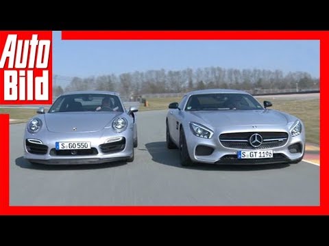 AMG GT S vs. 911 Turbo (2015) Sporty duel