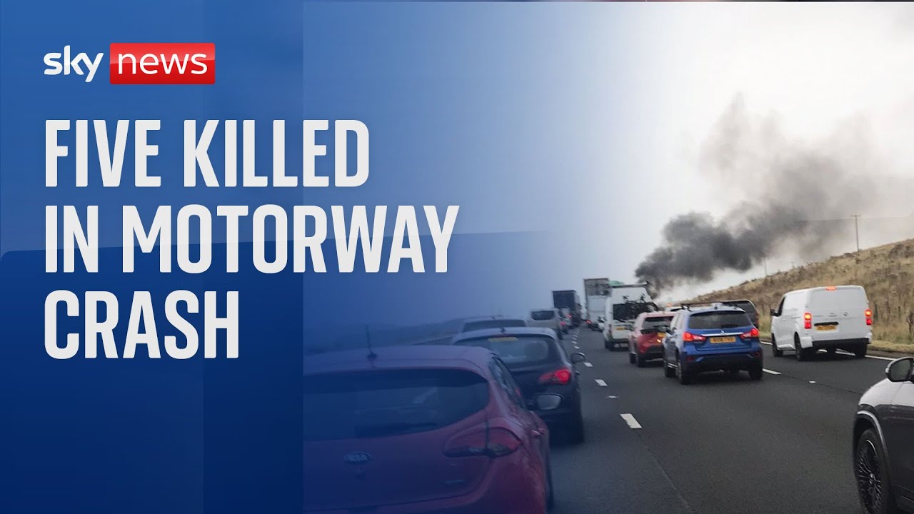 Two children among five dead in M6 crash