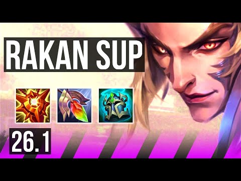 RAKAN & Aphelios vs BLITZCRANK & Lucian (SUP) | 13K damage | EUW Master | 26.1