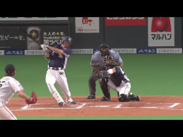 【6回表】ライオンズ・秋山 詰まりながらもさすがのバッティングで勝ち越しに成功!! 2017/7/6 F-L