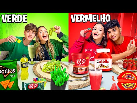 COMENDO VERMELHO VS VERDE POR 24 HORAS