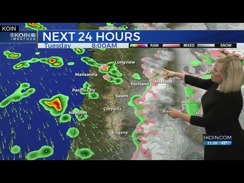 11 p.m. Monday evening forecast KOIN 6 News March 11, 2019