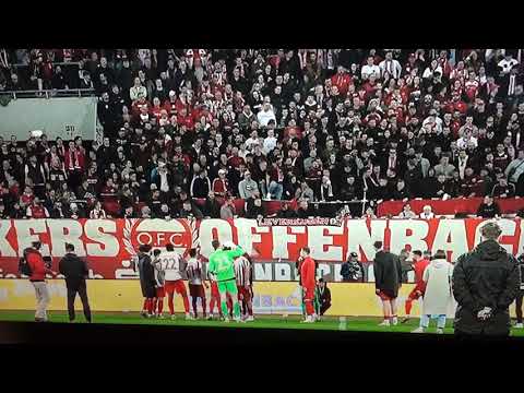 Fans singen: Finale (Ooh Ooh): HESSENPOKAL-Halbfinale: KICKERS OFFENBACH (OFC) - FSV FRANKFURT