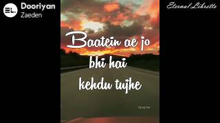 Zaeden - dooriyan (Lyrics Video) - YouTube