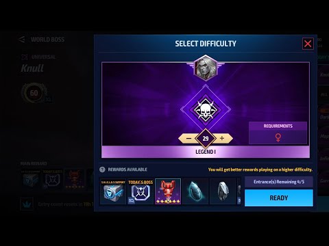 Clear World Boss Legend Knull Stage 29 in 100sec(월보 레전드 널 29단계 100초 안 클) @기록용사나살앙