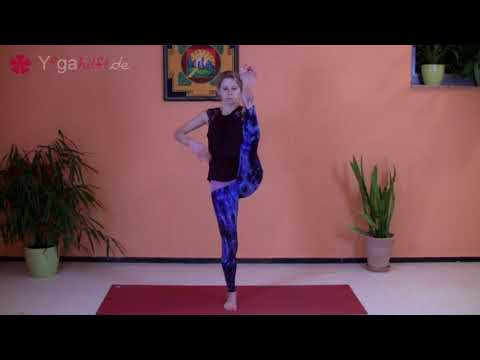 Fuß zur Hand Stellung   Vrikshasana Variation