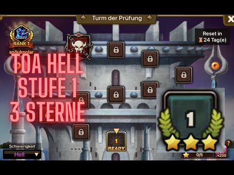 TOA Hell Stufe 1 Seara 3 Sterne F2P Team // Oktober 2022