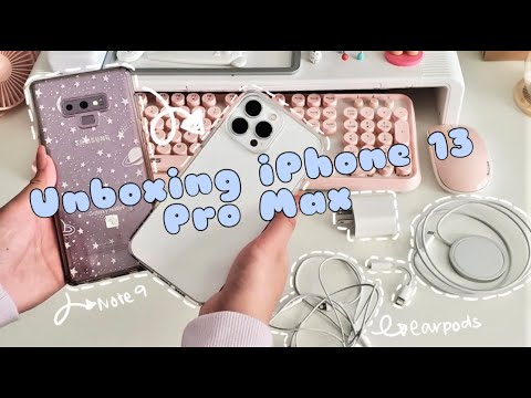 iPhone 13 Pro Max UNBOXING | Silver 512gb | Accessories [My first iPhone]