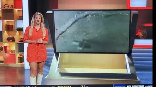Kelsey Riggs wearing a very short skirt 091223