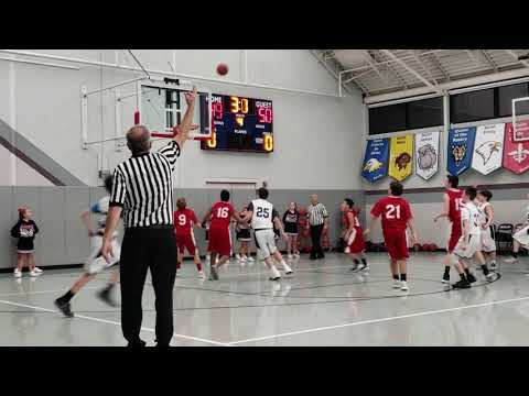 HFCA 8th Grade Basketball Win