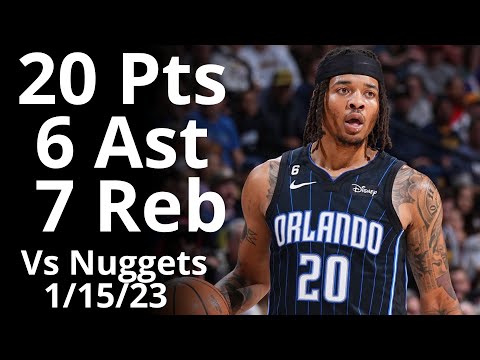 Markelle Fultz 20 Pts7 Reb 6 Ast vs Nuggets Highlights