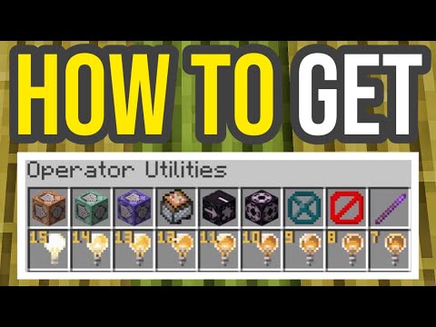 How To Get OPERATOR ITEMS In Creative inventory! | Minecraft Java!