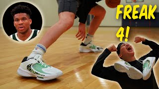 Testing Giannis Antetokounmpo’s NEW Basketball Shoe! | Nike Zoom Freak 4 Performance Review!