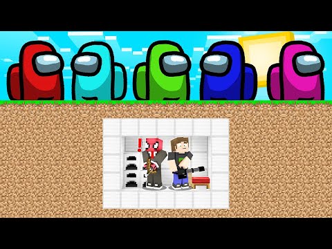 AMONG US VS %100 GÜVENLİ SIĞINAK! - Minecraft