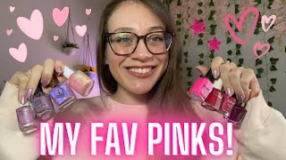 Sharing my FAVORITE Pink Nail Polishes!! & there’s A LOT 💖🎀🌸 Favorite Color Series