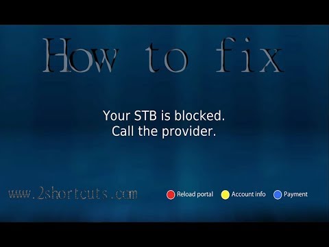 Your STB is blocked Call the provider-EN | Infomir Video