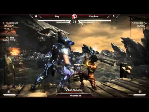 MKX Versus Weekly #9 - Winners R1 - Deg (Tanya) vs IPlayRose (Raiden)