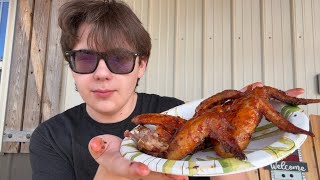 The BEST pellet smoker chicken wings.