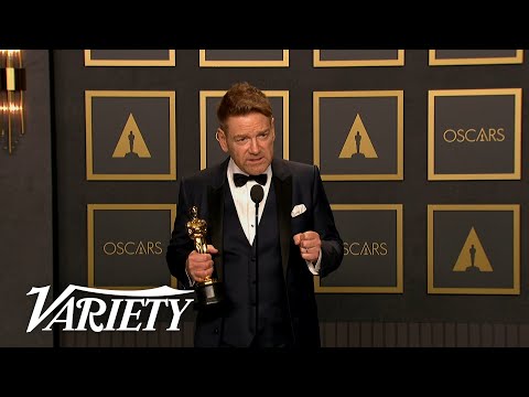 Kenneth Branagh Winning Best Original Screenplay Full Backstage Oscars Speech