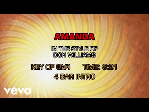 Don Williams - Amanda (Karaoke)