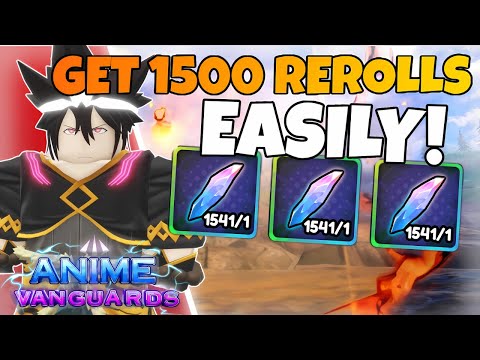 EASIEST Way To Reach MONARCH Pity in Anime Vanguards! 💎 1500+ Free Rerolls FAST!
