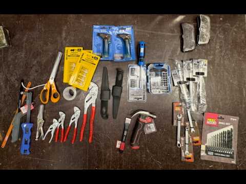 Tools -  Hopefully not needed, for the voyage.