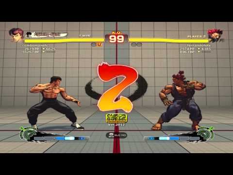 combomanefs (Fei Long) Vs fernandofete (Akuma) SSF AE 2012