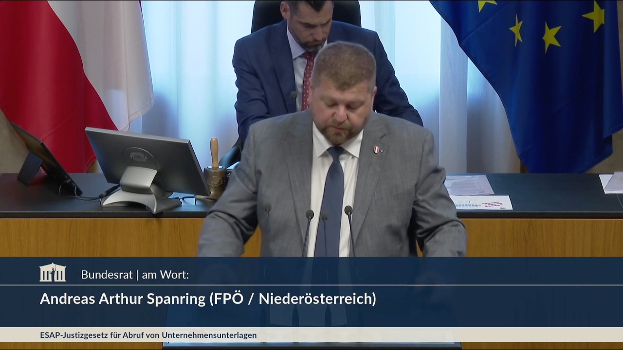 Andreas Arthur Spanring - ESAP-Justizgesetz - 15.7.2026