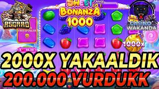 SWEET BONANZA 1000 YENİ OYUN 🍭2000X SÜPER KAZANÇ | #slotoyunları #sweetbonanza10