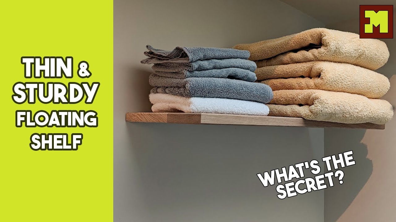 The SECRET to making thin floating shelves
