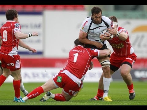 Great Gonzalo Garcia linebreak and Try - Scarlets v Zebre 12th April 2014