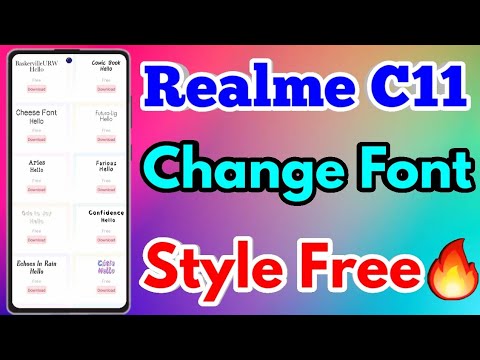 How To Change Font Style in Realme C11 | Realme C11 Font Change #realmec11