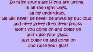 Pink - Raise your Glass (lyrics)