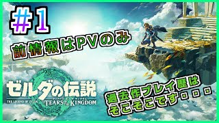 #1 【ゼルダの伝説 ティアーズ オブ ザ キングダム】神作ゼルダの続編！を初見で遊ぶ