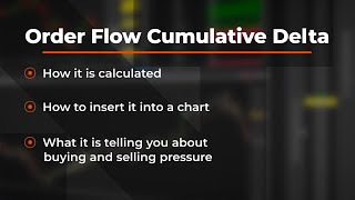 NinjaTrader Desktop: How to use the Order Flow cumulative delta