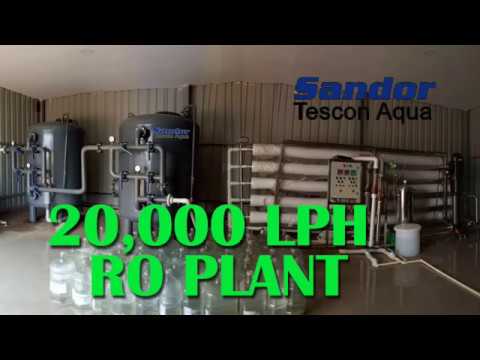 20,000 liters per hour lph reverse osmosis ro plant membrane...