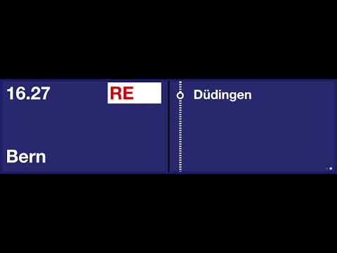 CFF Annonce / SBB Ansage - Entrée RE pour Bern / Einfahrt RE nach Bern - Fribourg/Freiburg