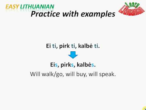 Easy Lithuanian - Future tense Pt. 1/2