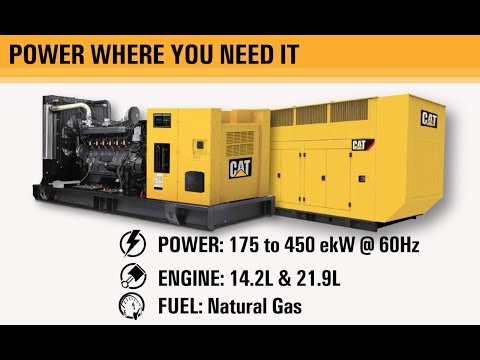Cat DG 175 to 450 ekW Series Gas Generator Sets