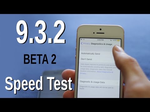 iOS 9.3.2 Beta 2 Update | Speed Test