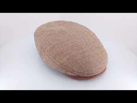 STETSON KENT LINEN FLAT CAP