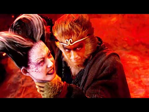 The Monkey King Vs Spider Demons | Old Fight Scenes But Gold