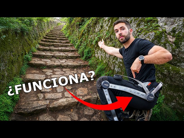 Vídeo relacionado con Exoesqueleto de ayuda para caminar con fuerza ajustable para ayudar a la movilidad en senderismo y escaleras